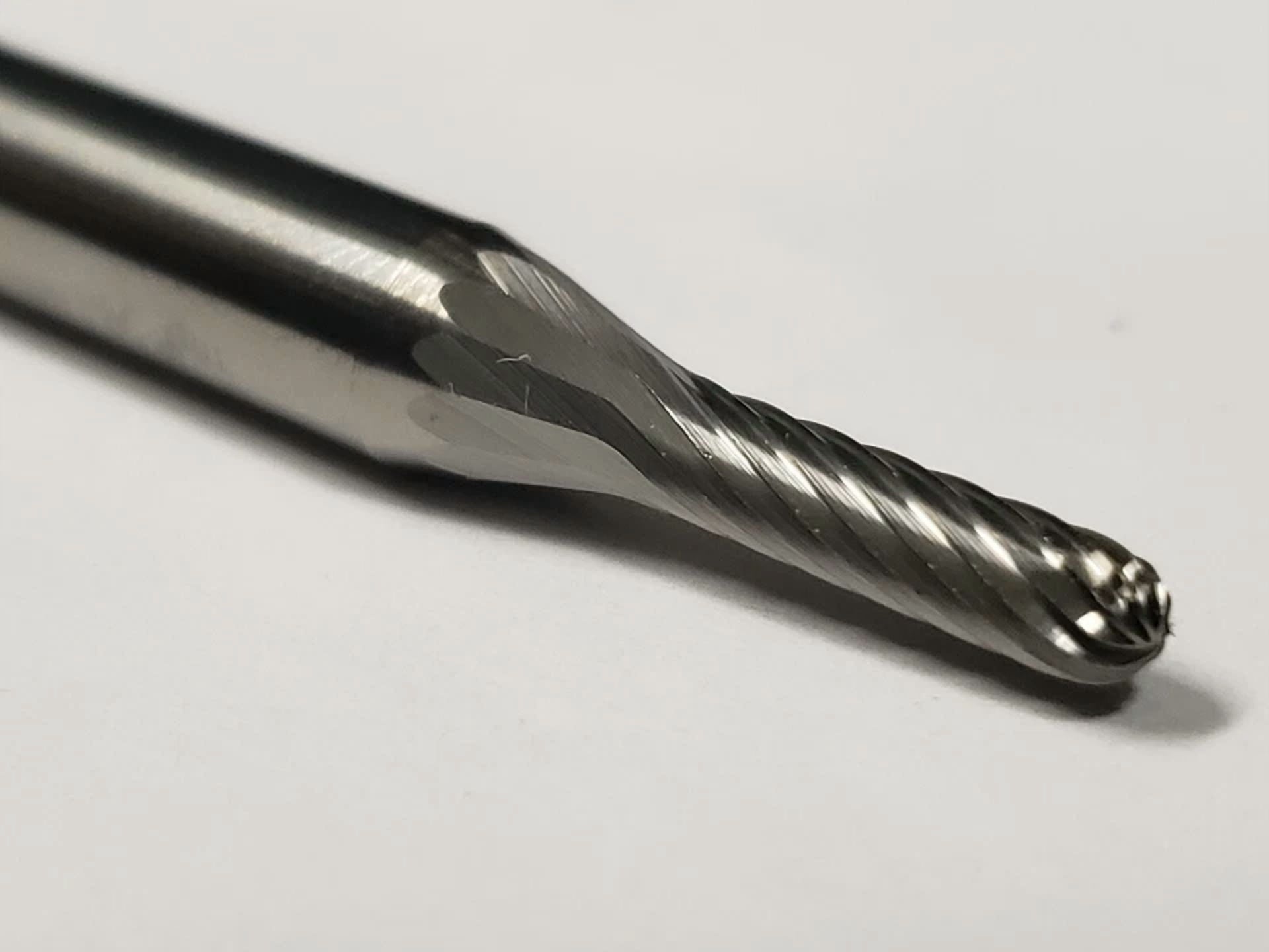 KLYNE - Sc11S Cylindrical Radius 1/8 Carbide Burr Bur Tool Die Grinder Bit 1/4 Shank