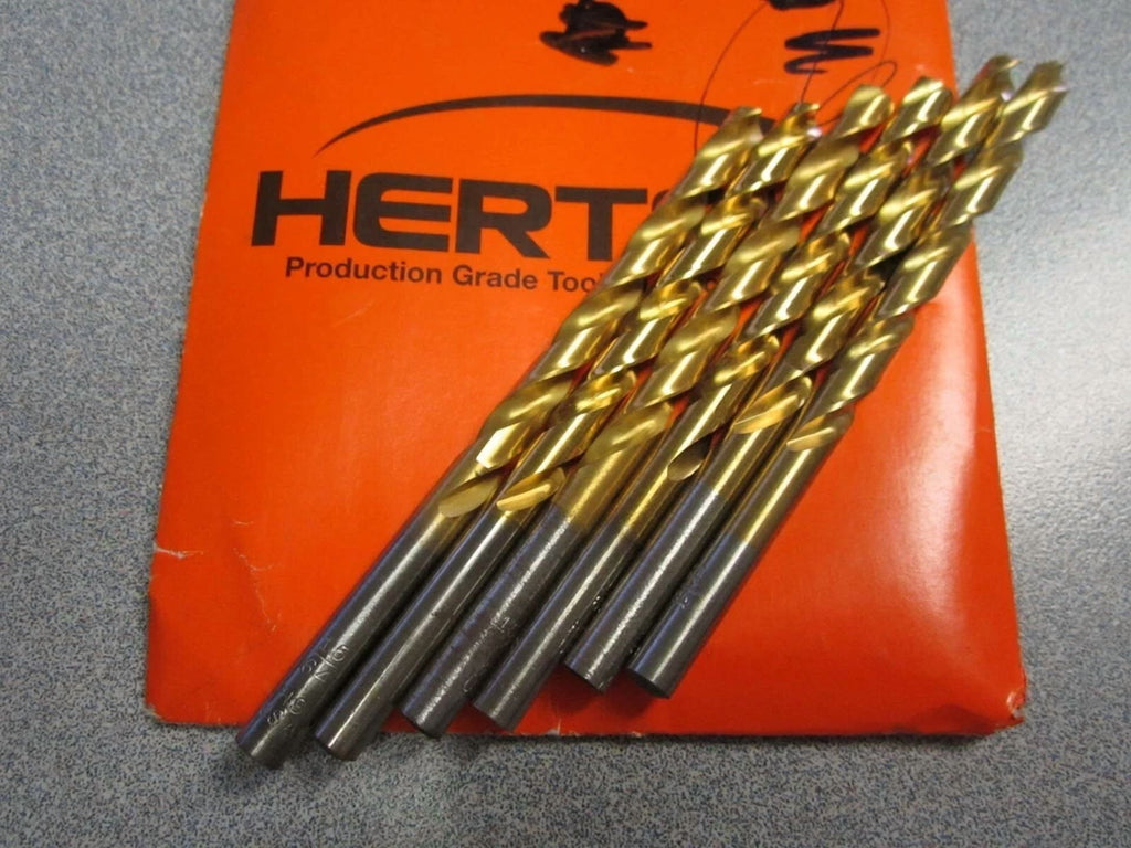 KLYNE - (6) Jobber Length Drill Bits 15/64 X 15/64 X 2-15/64 X 3-15/16 118Deg Angle Tin