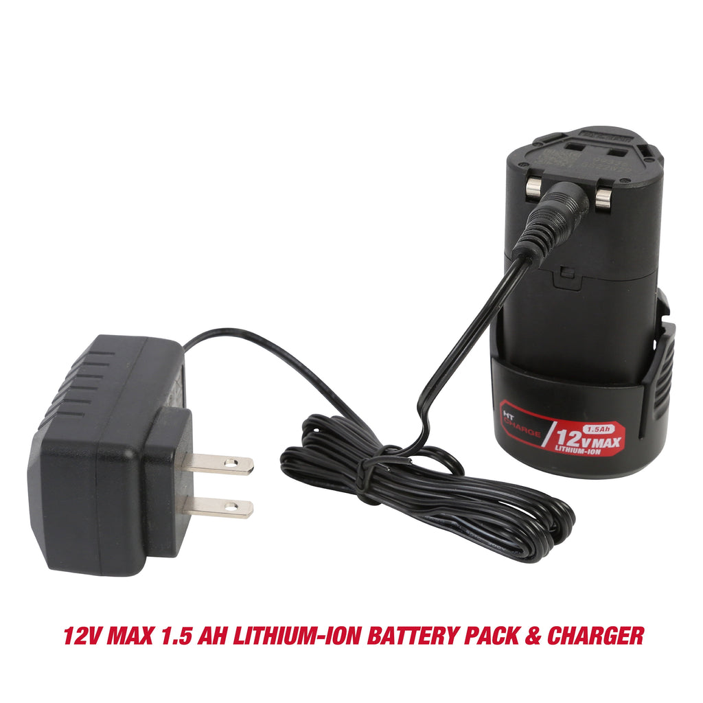 Hyper Tough 12V Max Lithium-Ion Cordless 3/8-inch Drill Driver with 1.5Ah Battery, 99303