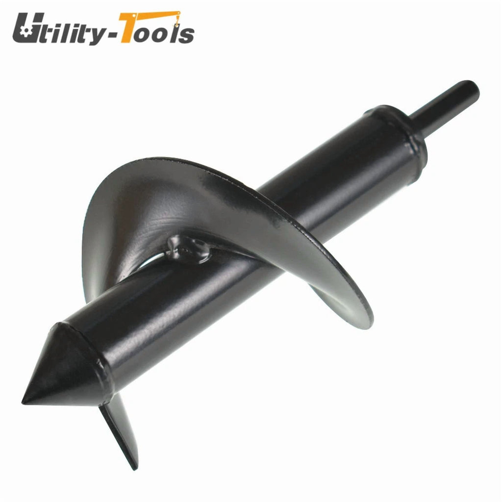 PURELY- 3 In × 7 In Auger Drill Bit Garden Plant Flower Bulb Rapid Planter Spiral