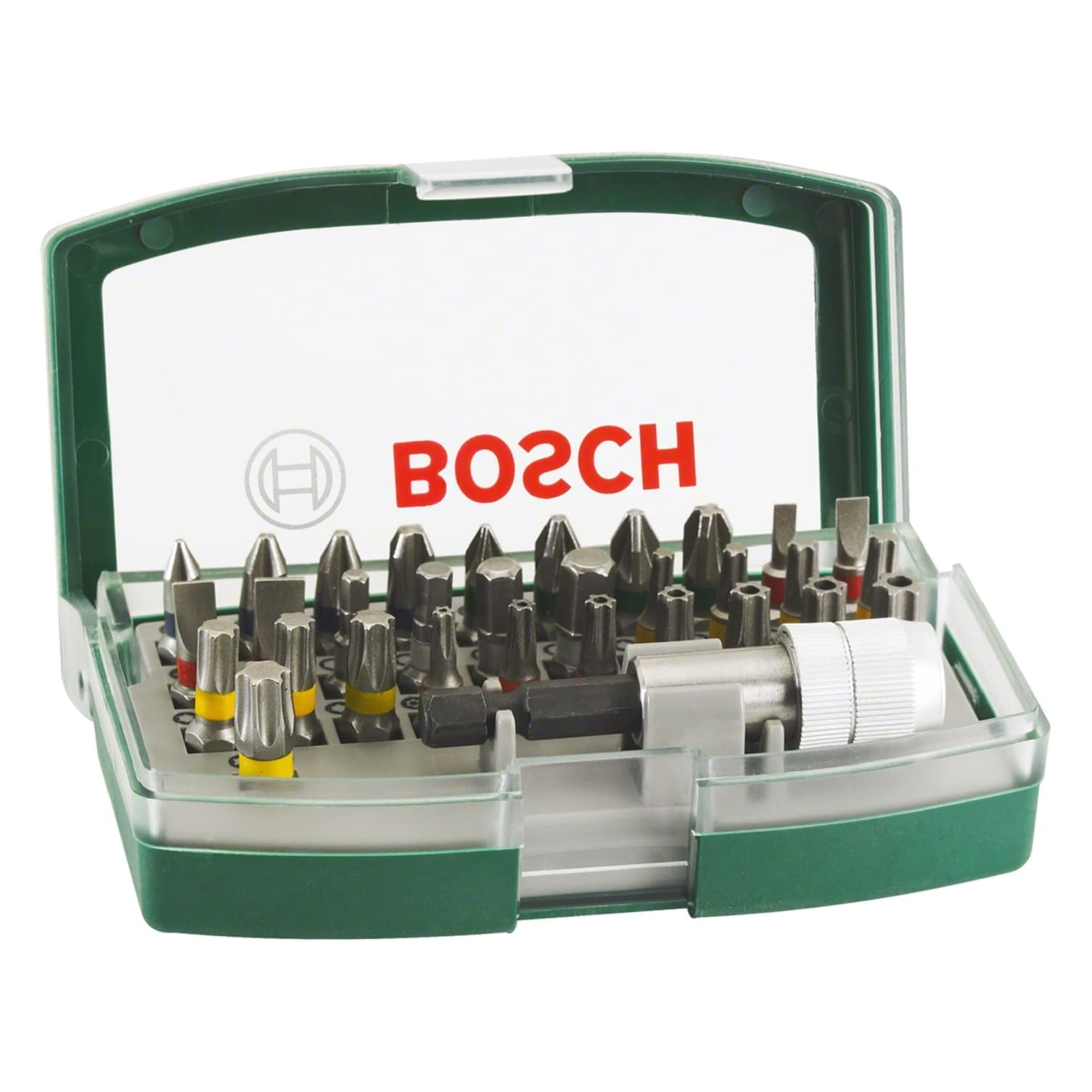 Bosch 32pc. Screwdriver Bit Set (PH-, PZ-, Hex-, T-, TH-, S-Bit, Accessories Drill and Screwdri