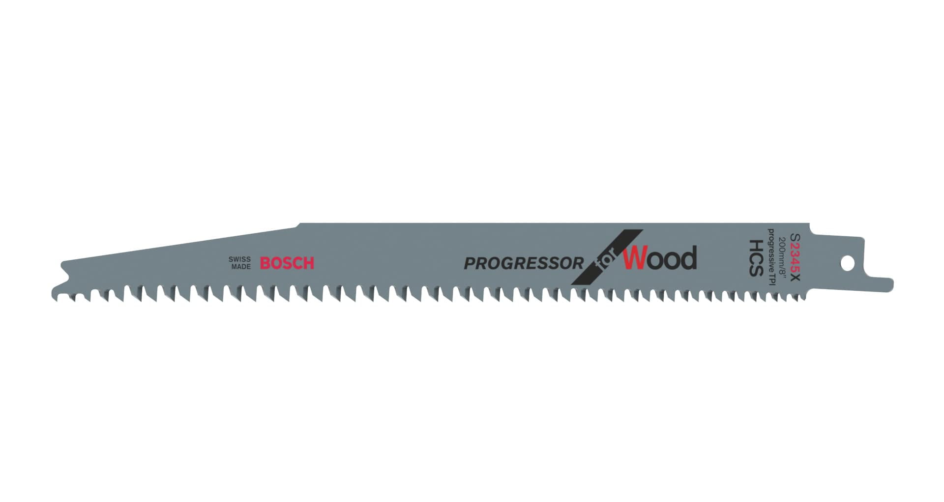 Bosch Professional 5 pieces Sabre Saw Blade S 2345 X Progressor for Wood (for wood, 200 x 19 x