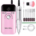 IDFINE Electric Nail Drill Professional 45000RPM, Rechargeable Nail Drill Kit Portable Electric Nail File for Acrylic Nails Gel Polishing Removing Nail Drill Machine for Manicure Salon Home