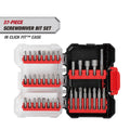 Hyper Tough 37-Piece Screwdriver Bit Set in Click Fit Case