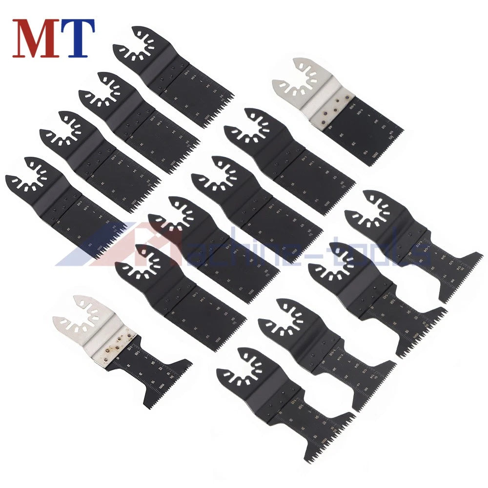 KLYNE - Fit For Wood Metal Cutter 14 Pieces Oscillating Multi Tool Blades Saw Blade