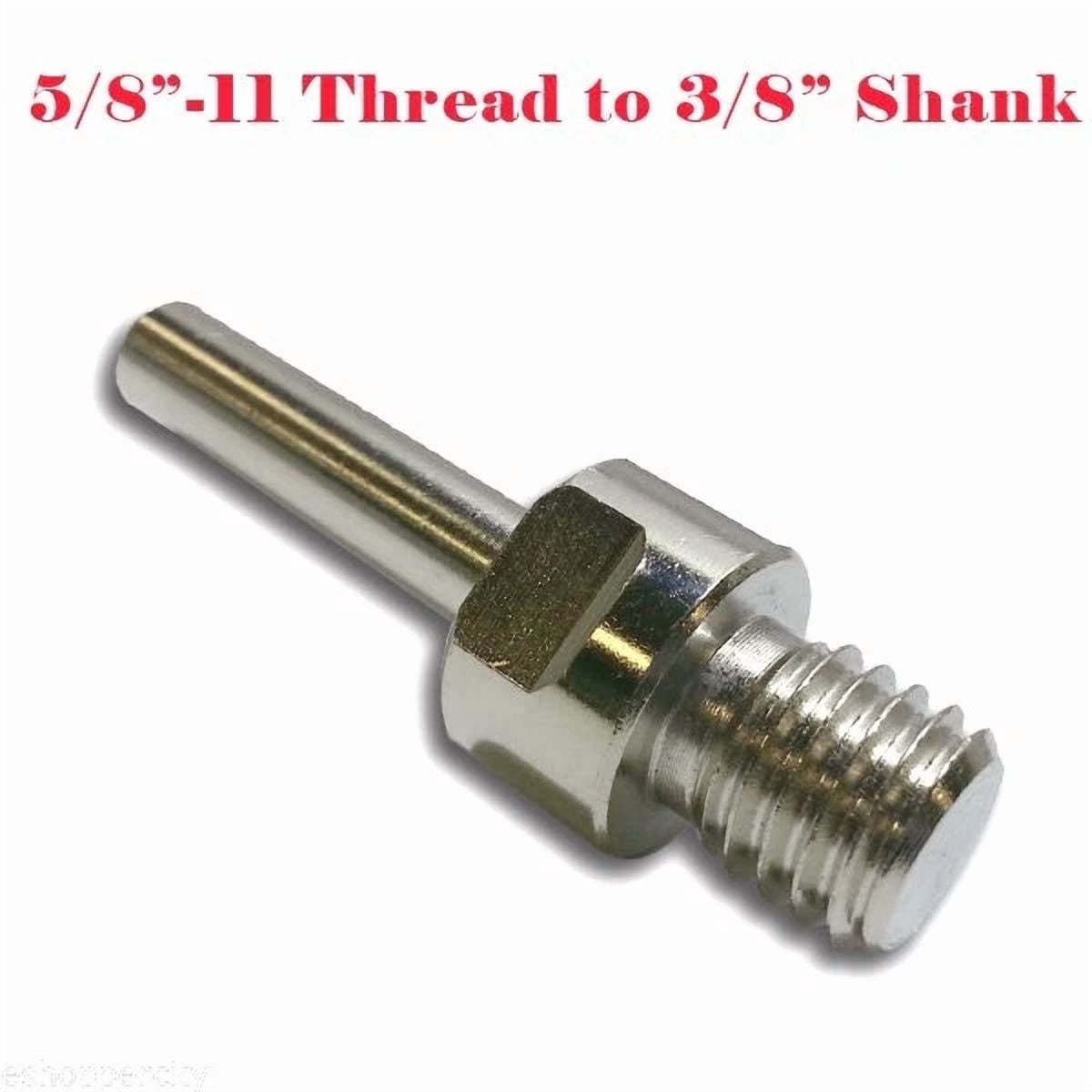 KLYNE - Core Drill Bit Adapter 5/8-11 Thread Male 3/8 Shank Diamond Power Drill Unc