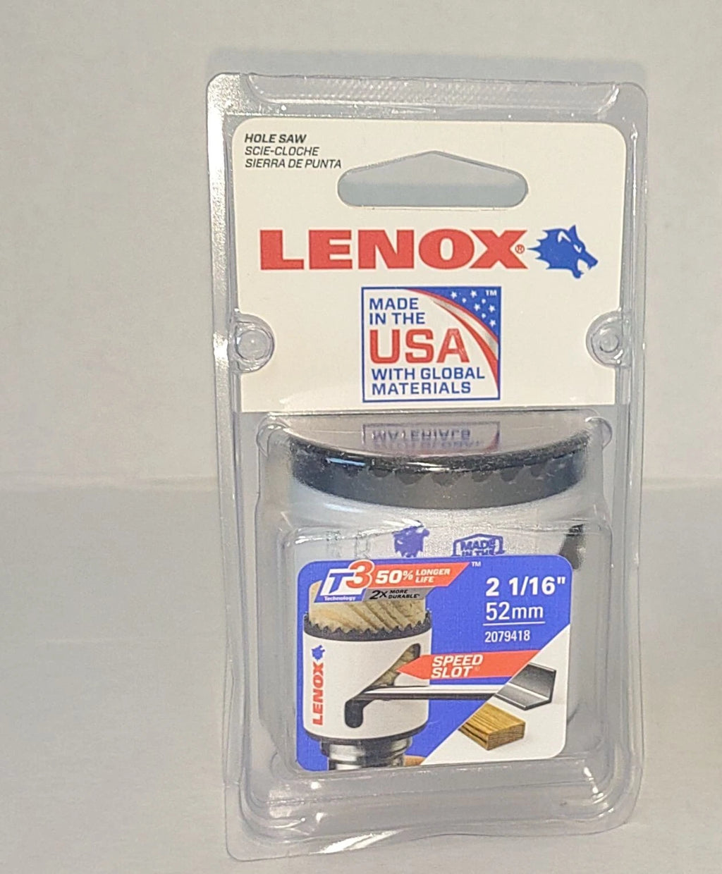 KLYNE - Lenox 2-1/16 Speed Slot Bi-Metal Hole Saw 2074918 Brand New