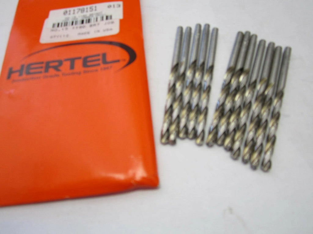 KLYNE - Lot Of 12 #15 High Speed Jobber Length Drill Bits 118 Degree Bright