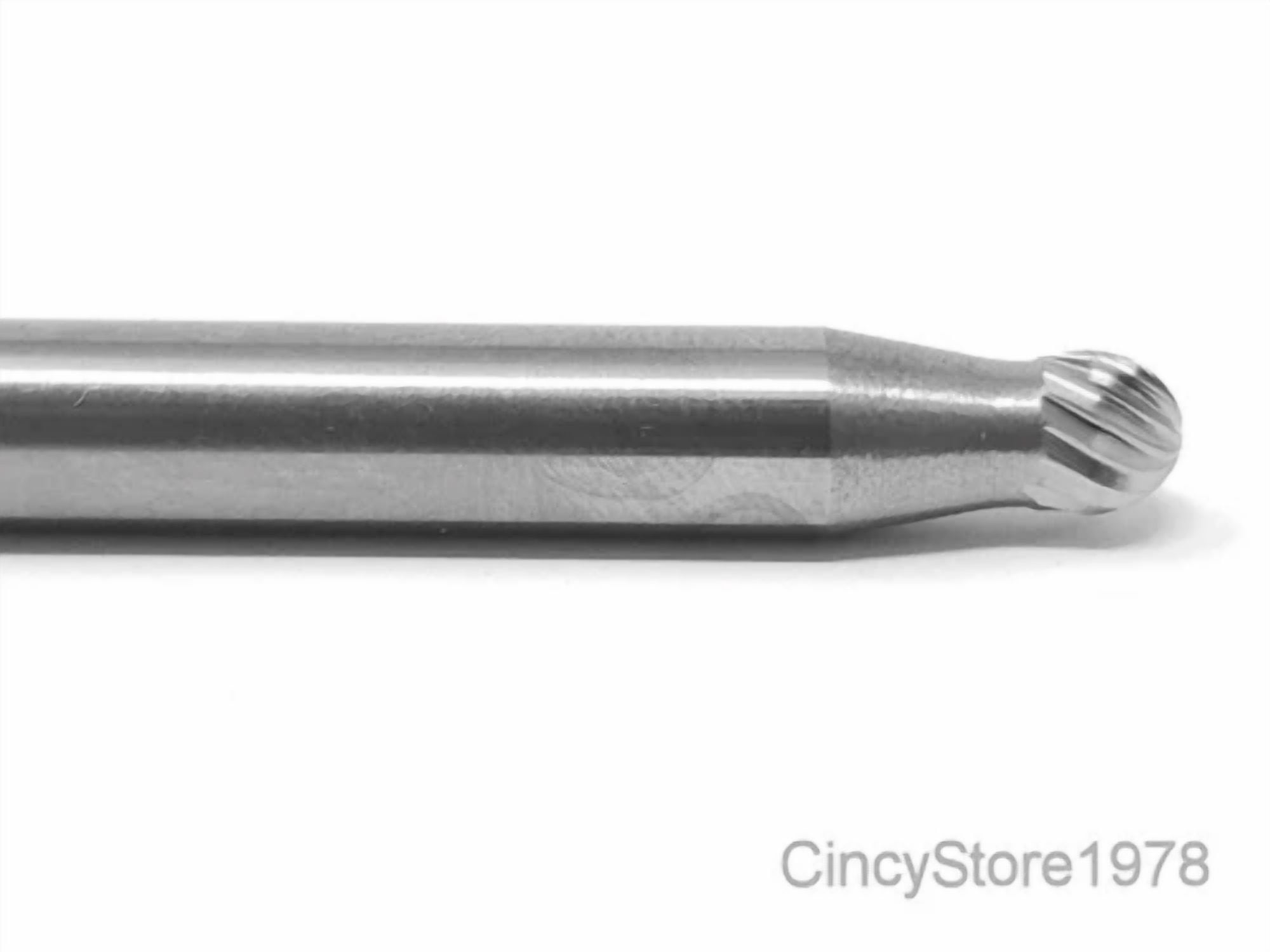 KLYNE - Sd14S Ball Shape 3/16 Carbide Burr Bur Tool Die Grinder Bit 1/4 Shank