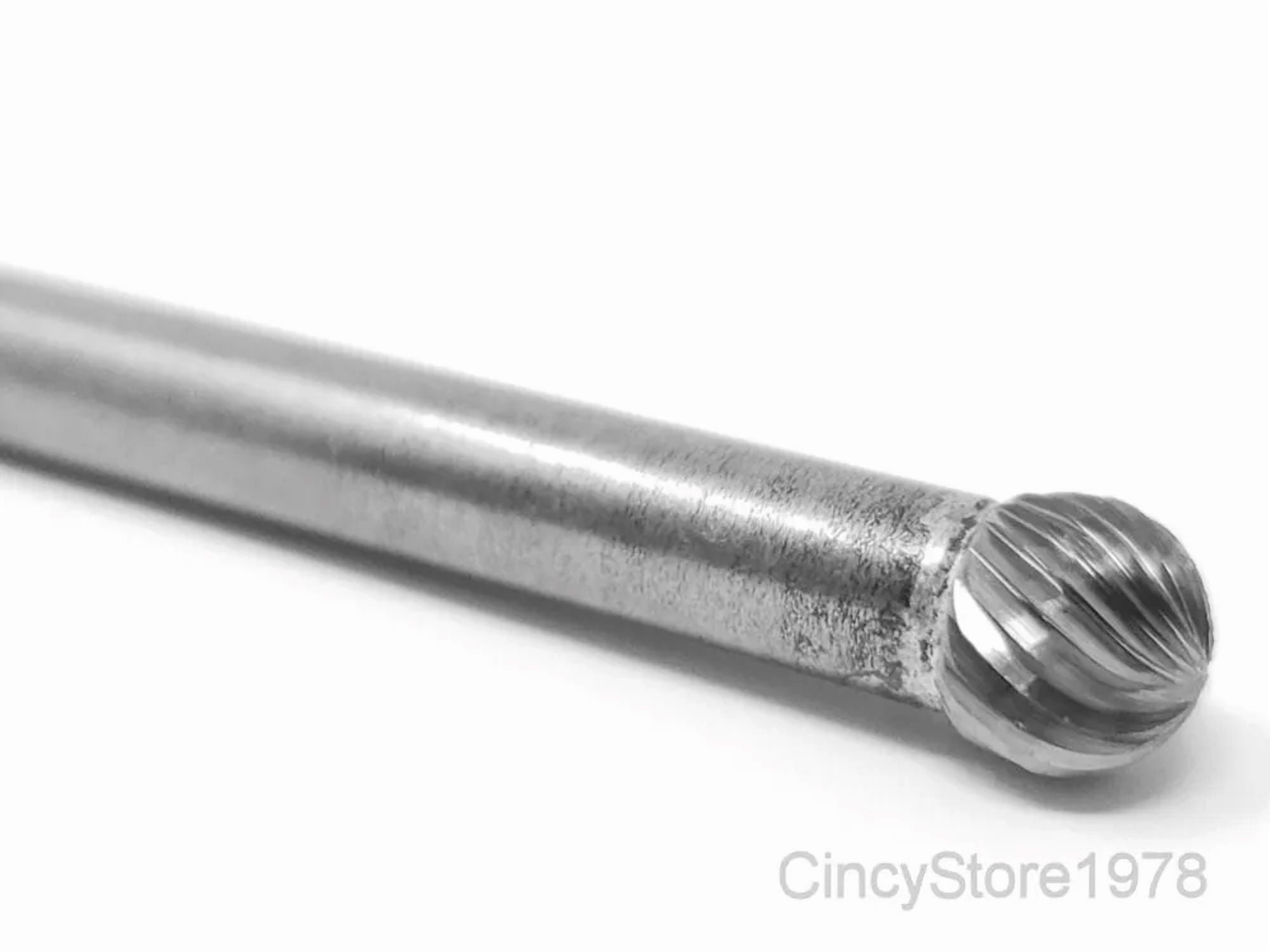 KLYNE - Sd2S Ball Shape 5/16 Carbide Burr Bur Tool Die Grinder Bit 1/4 Shank