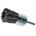 KNACK - 1 Wire Knot End Brush Stainless Steel With 1/4 Shank For Die Grinder Or Drill