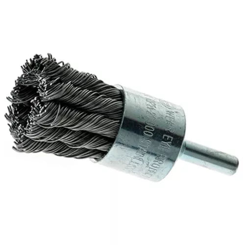 KNACK - 1 Wire Knot End Brush Stainless Steel With 1/4 Shank For Die Grinder Or Drill