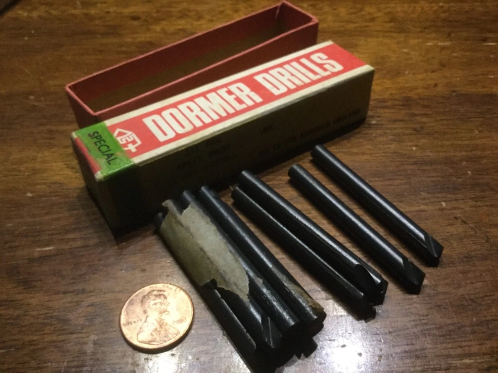 KNACK - 12 Dormer England Special Short Flute 7/32 Stub 1/2 Flute X 2 Long Drill Drills
