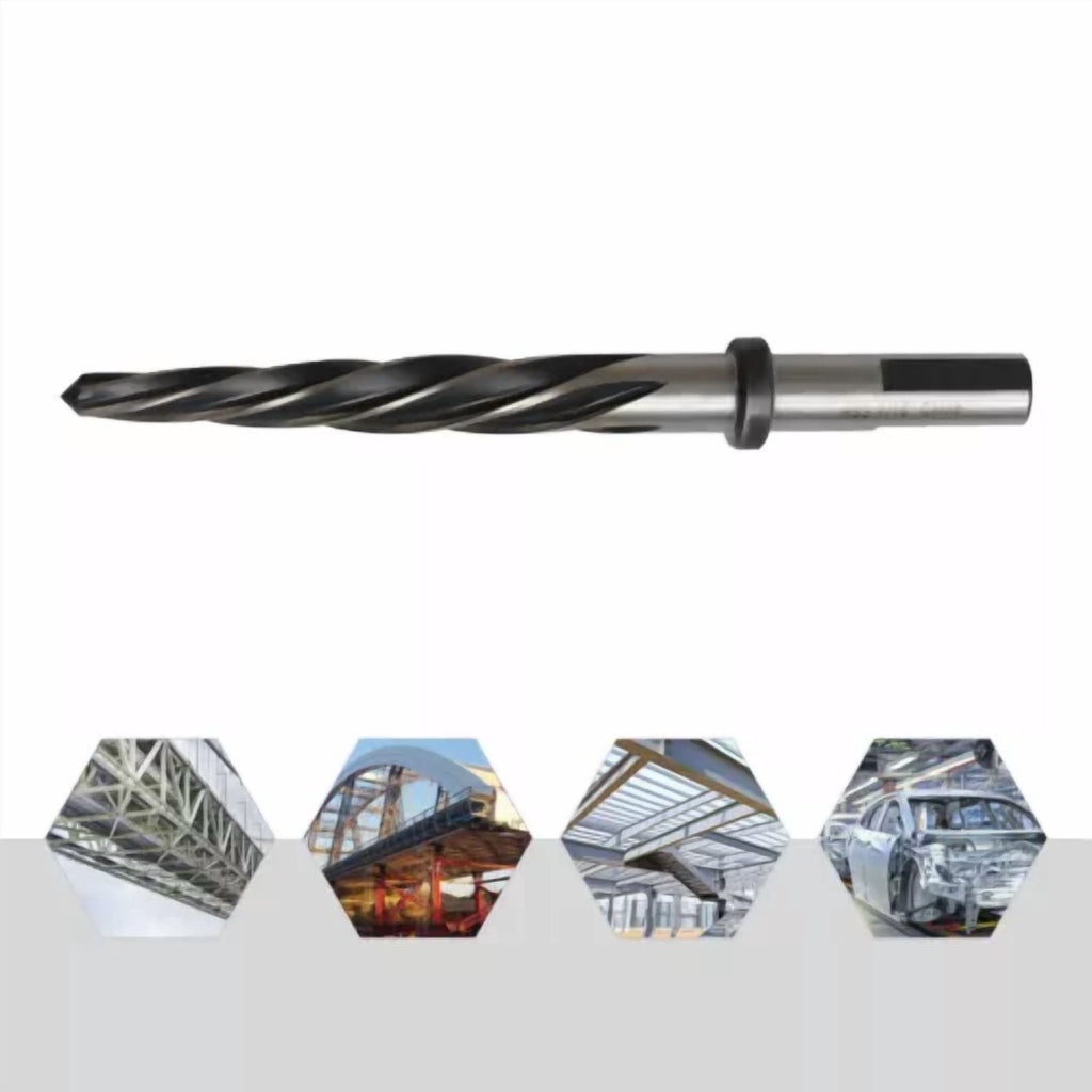 KNACK - 7/16 Bridge Reamer Round W/ 1/2 Three Flat Shank Spiral Chuck Drill Bit Usa