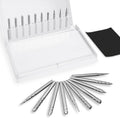 KNACK - Carbide Burr Set Die Grinder Bit, 10Pcs 1/8 Shank Double Cut Carbide Rotary Bur