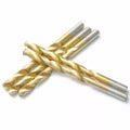 KNACK - Drillforce 5Pcs 27/64 Hss Metal Wood Titanium Drill Bits Set 3/8 Reduced Shank