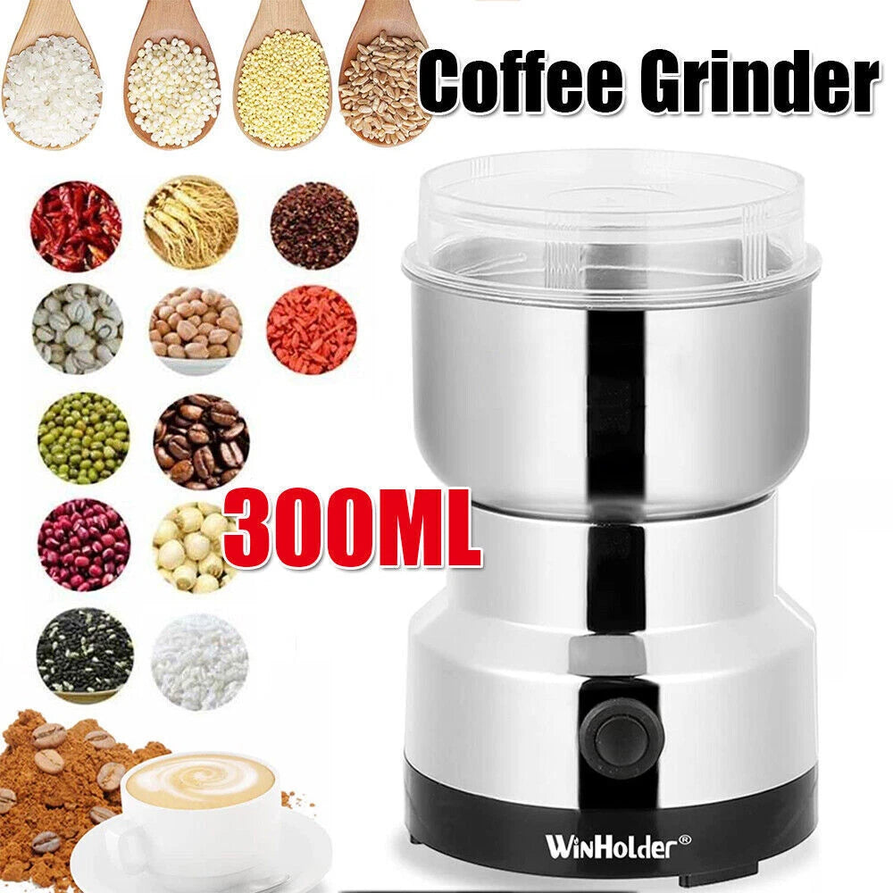KNACK - Electric Grinder Coffee Grinding Milling Bean Nut Spice Kitchen Blade Blender Us