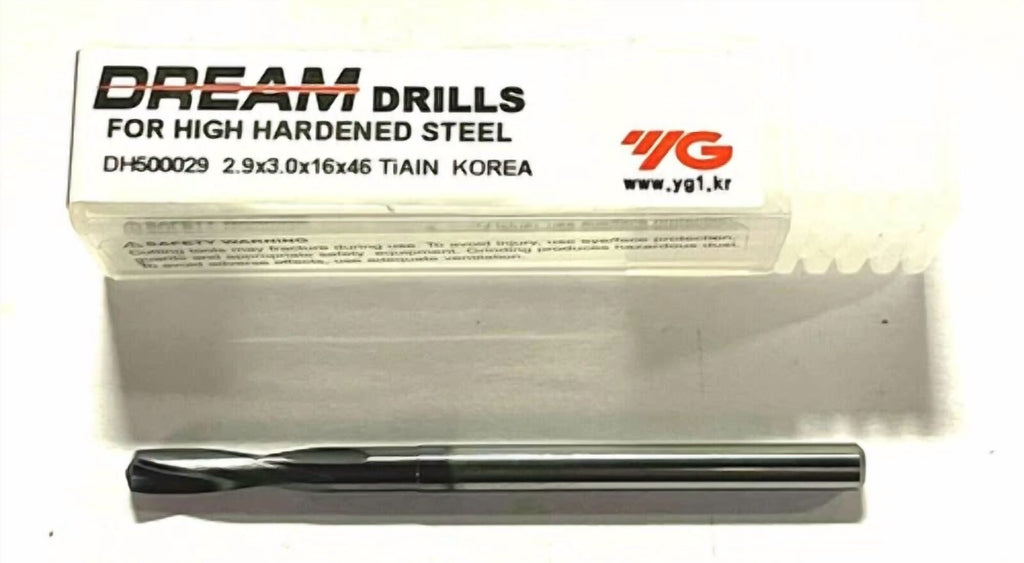 KNACK - Yg-1 2.9Mm Solid Carbide Drill Tialn Coating Dream Drill For Hardened Steel