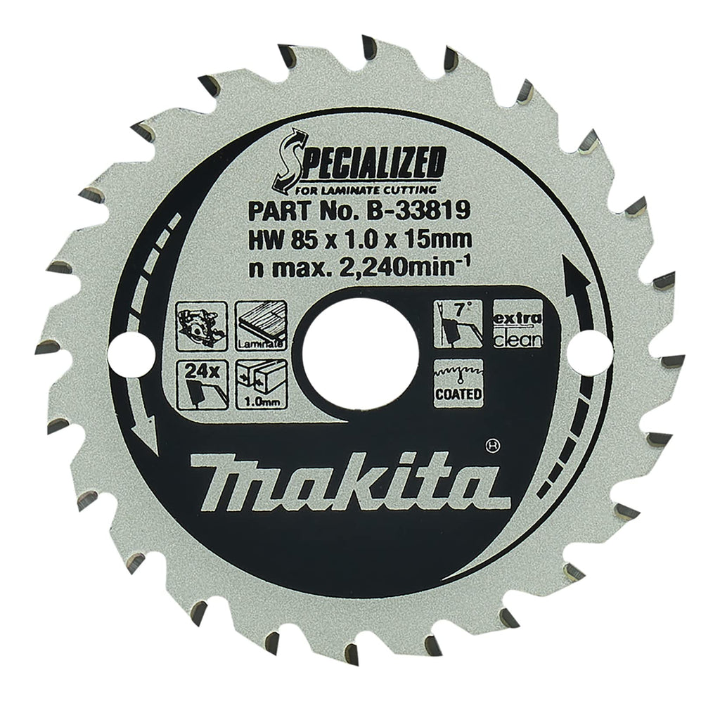 Makita B-33819 Specialized Blade for Laminate and Wood Cutting 85x15x24T