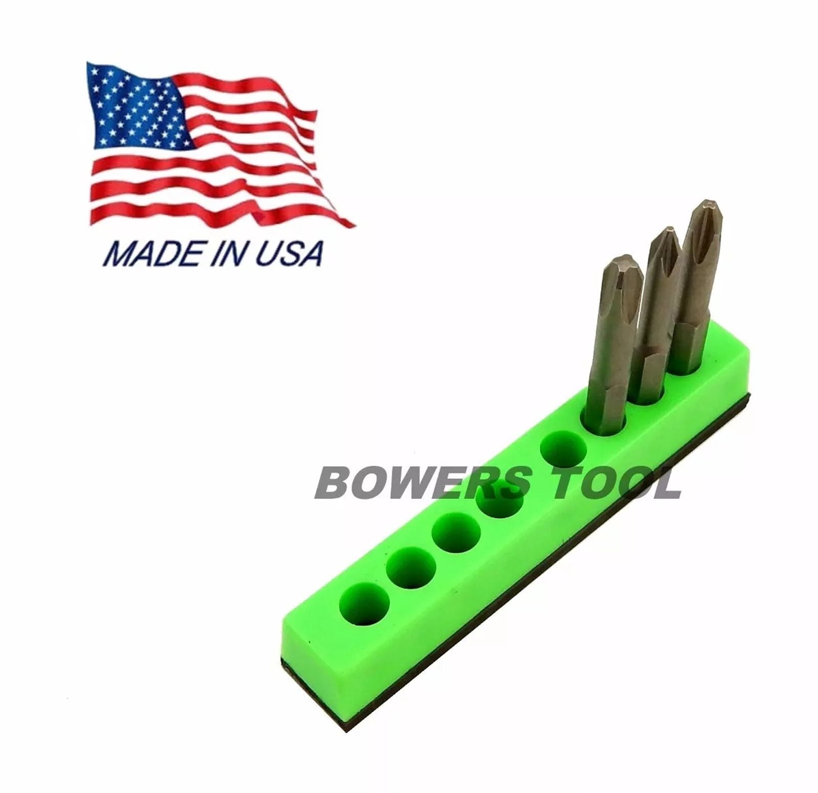 Mechanics Time Saver 8 Slot 1/4 In Magnetic Hex Bit Holder Organizer Mts Usa