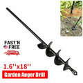 PURELY- 18 Planting Auger Spiral Hole Drill Bit Garden Soil Yard Earth Bulb Hole Digger