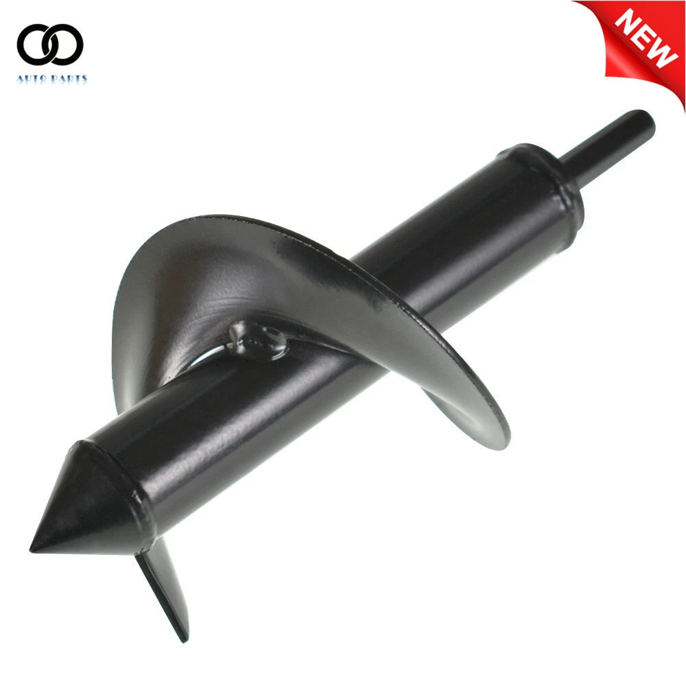 PURELY- 3'' × 7'' Auger Drill Bit Black Garden Plant Flower Bulb Rapid Planter Spiral
