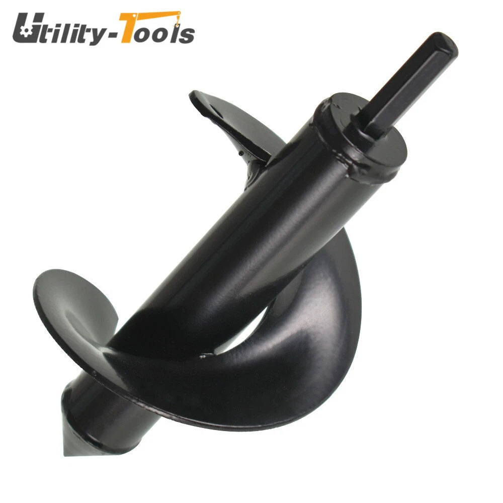 PURELY- 3 In × 7 In Auger Drill Bit Garden Plant Flower Bulb Rapid Planter Spiral