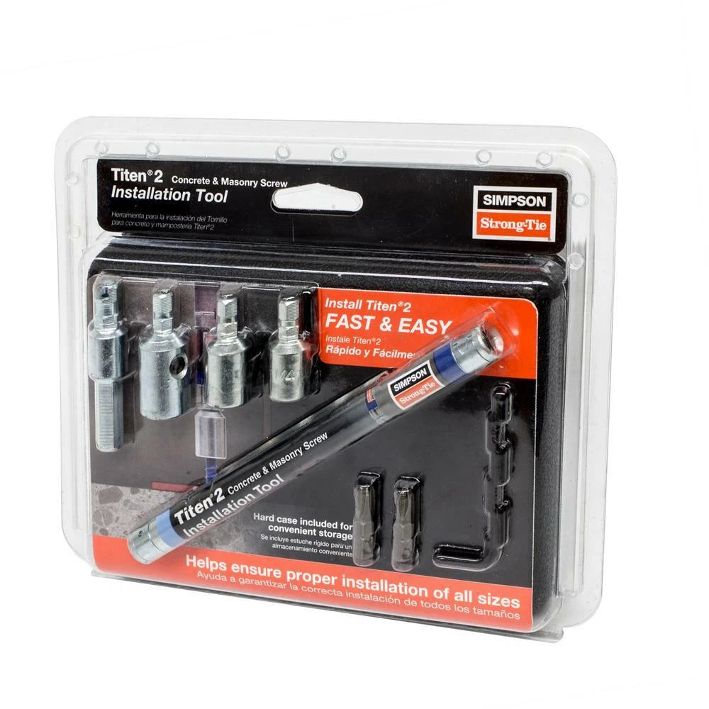 Simpson Ttn2T01 Ttn2Install Titen Drill Driver Bit Tool 1/4 5/16 Holder Masonry