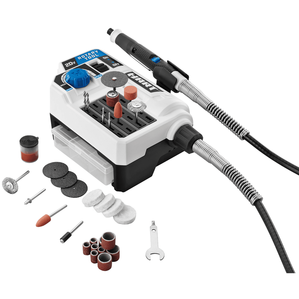 Open Box HART 20-Volt Cordless Rotary Tool with 33 Accessories (Battery Not Included)