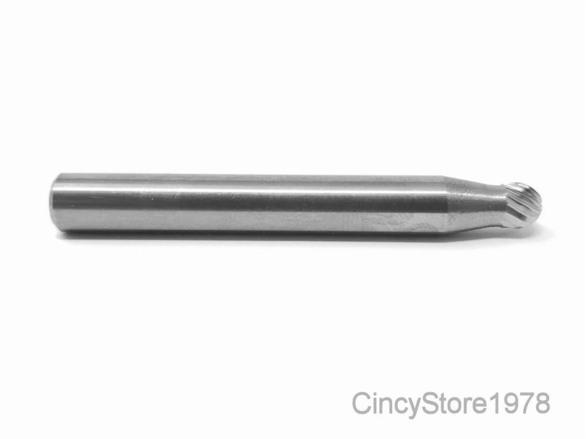 KLYNE - Sd14S Ball Shape 3/16 Carbide Burr Bur Tool Die Grinder Bit 1/4 Shank