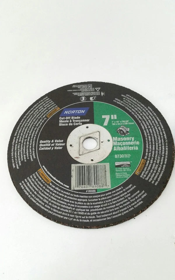 KNACK - Norton Masonry Cut-Off Blade 7 X1/8 X 5/8 8730 Cement Lot Of 2