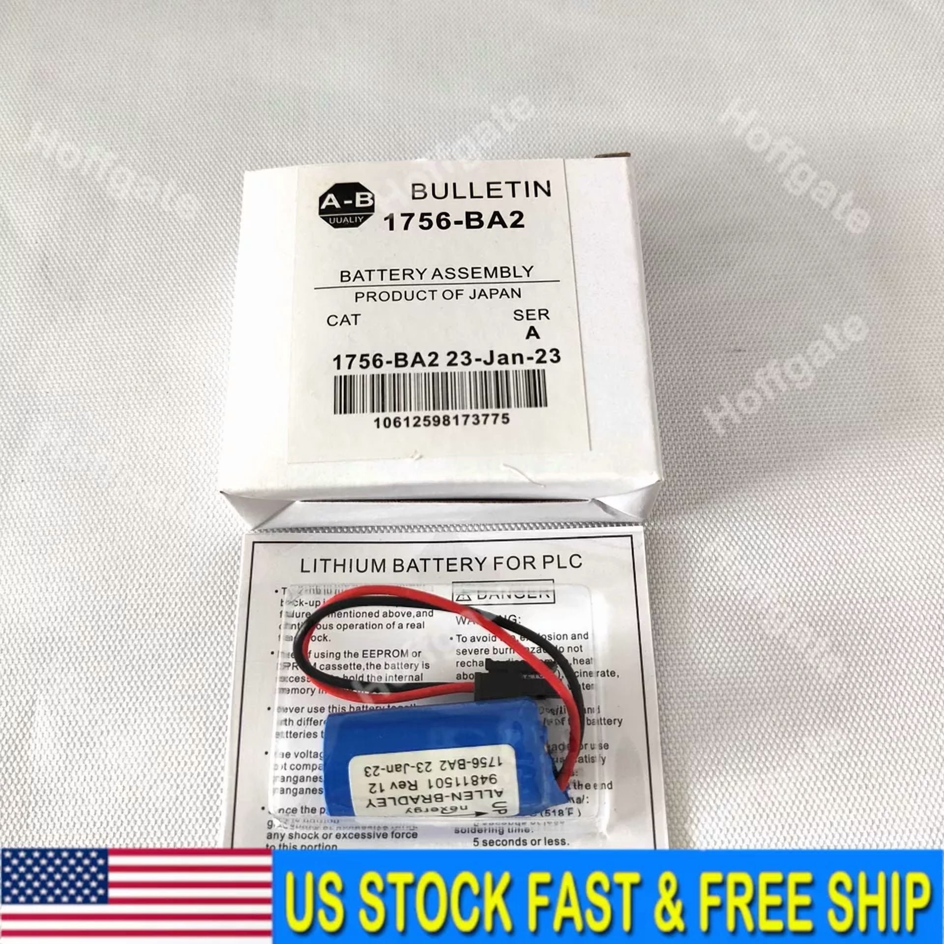 YANI -New Allen-Bradley 1756-Ba2 Controllogix Lithium Metal Battery Assembly 1756 Ba2