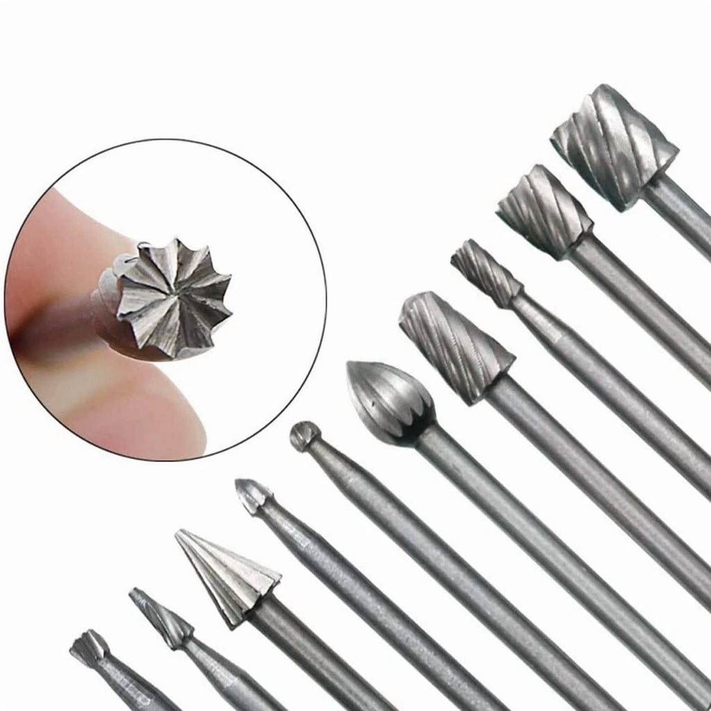 20Pcs* Diamond Burr Bits Drill Bits Set Rotary Multi Dremel Tool Accessories Kit