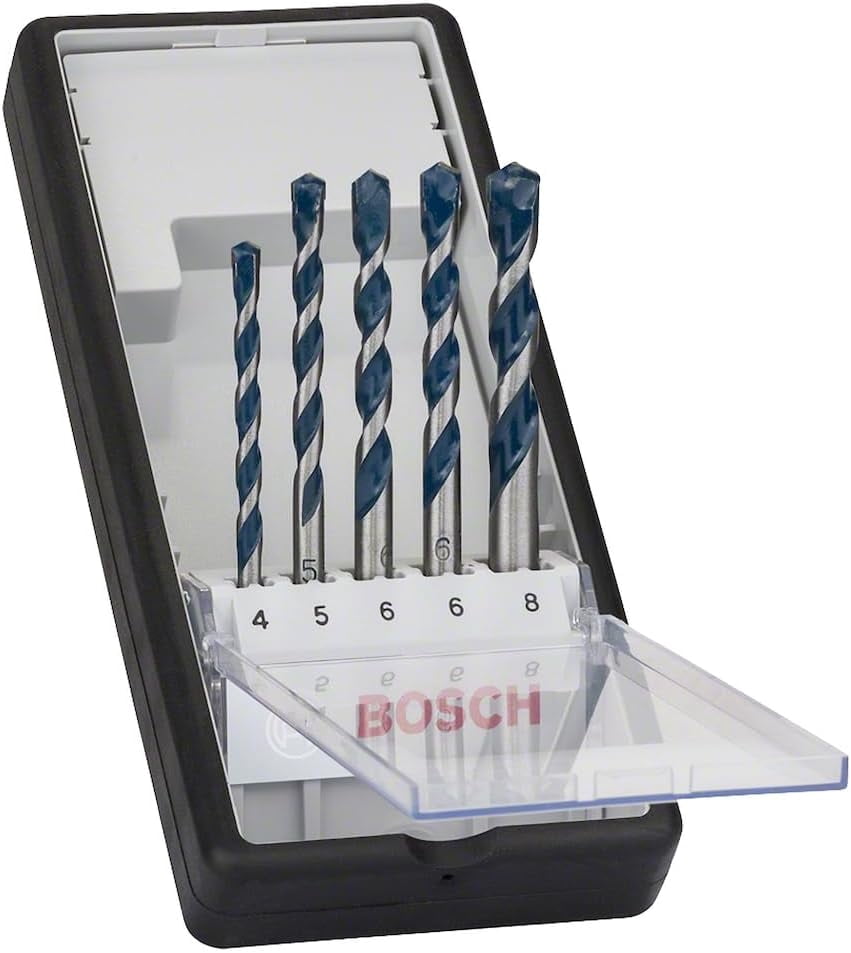Bosch Professional 5 pcs. CYL-5 Concrete Drill Bit Set (for Concrete, ? 4-8 mm, Robust Line, Ac