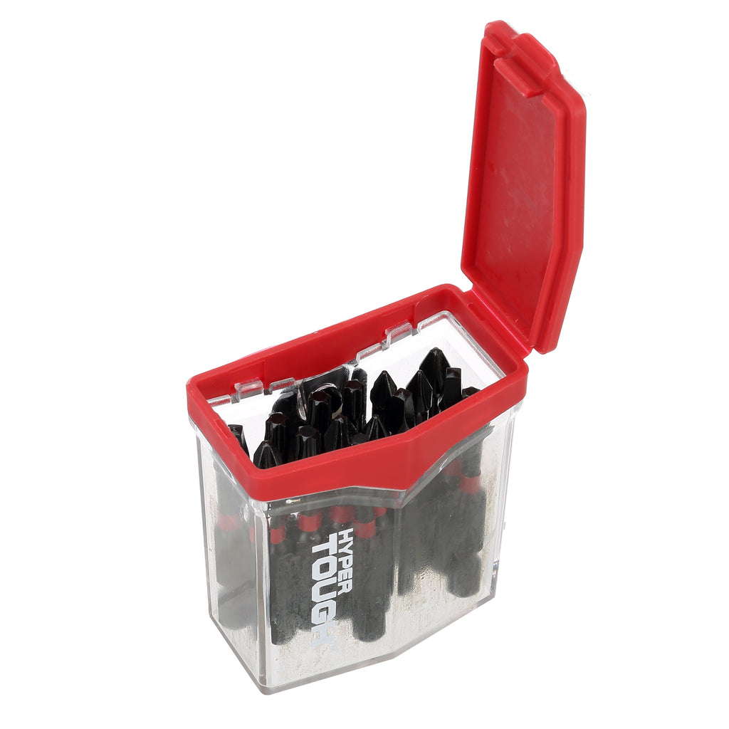 Hyper Tough 15 Piece 2 Impact Rated Screwdriver Bit Set