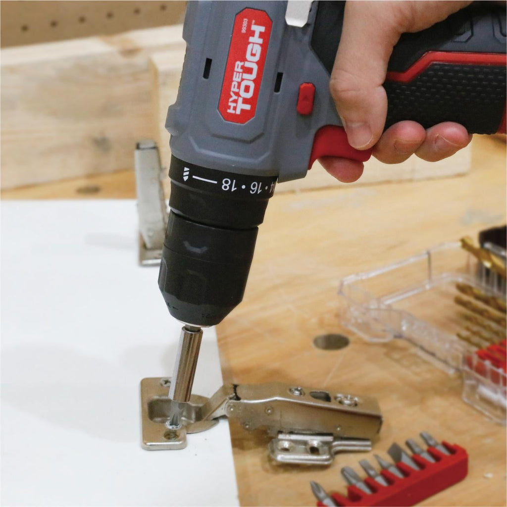 Hyper Tough 22-Piece Drill & Drive Set in Click Fit? Case