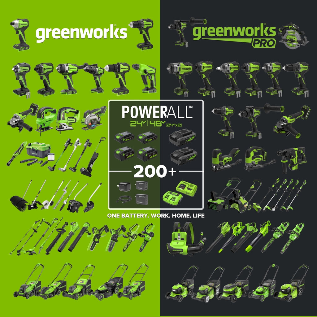 Greenworks PowerAll 24V Battery 2-Pack, (2) 4.0Ah Battery and Cable, K2D8NNAA3