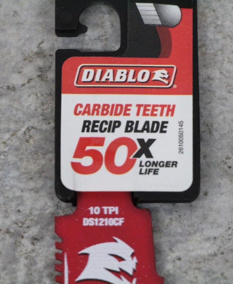KLYNE - Diablo Ds1210Cf 12 Carbide Teeth Metal Recip Blade 10 Tpi (1/16-5/16)