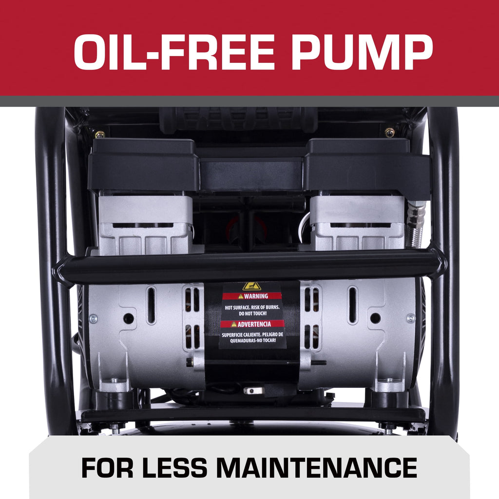 Hyper Tough 20 Gallon 1.8 HP Vertical Quiet air compressor 150psi