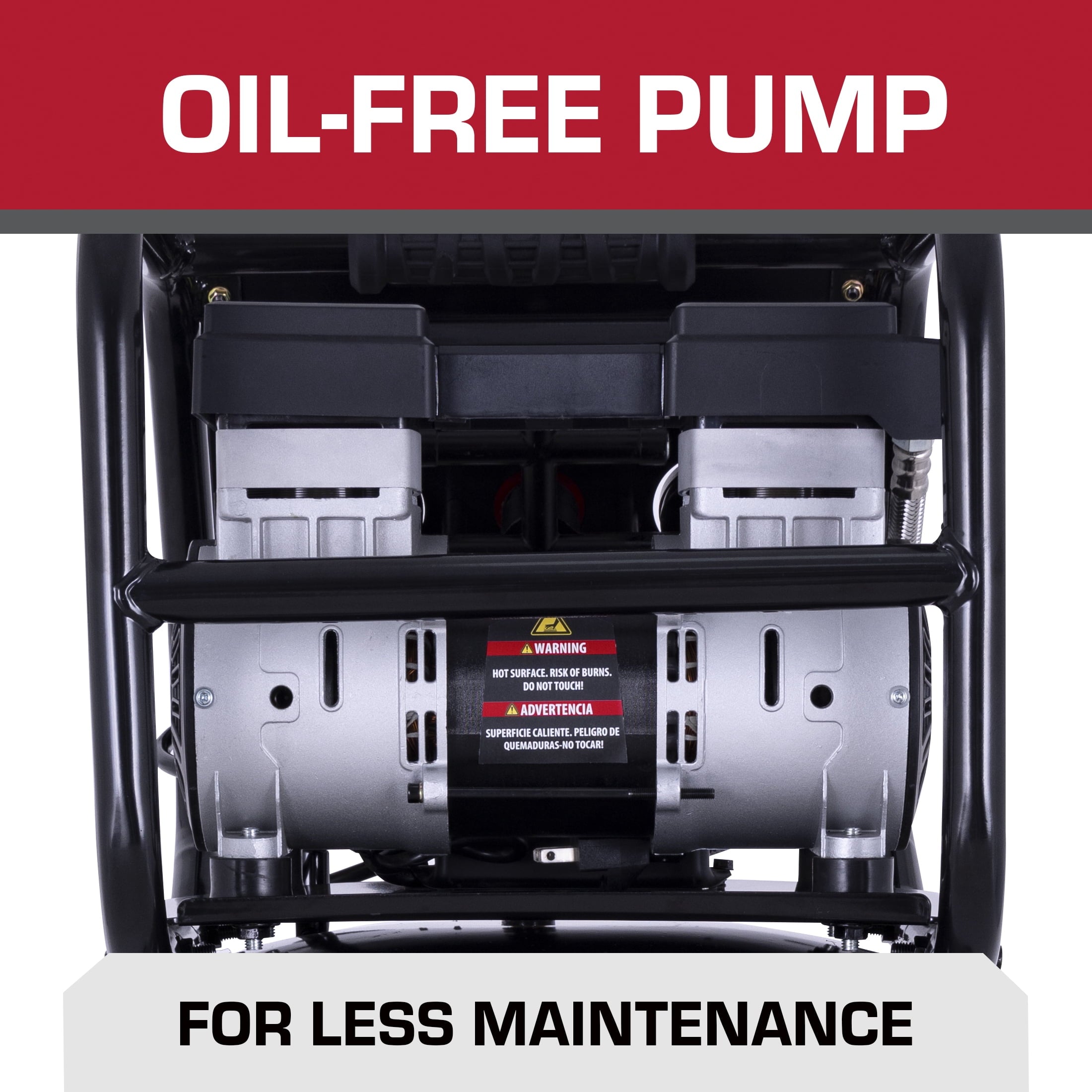 Hyper Tough 20 Gallon 1.8 HP Vertical Quiet air compressor 150psi