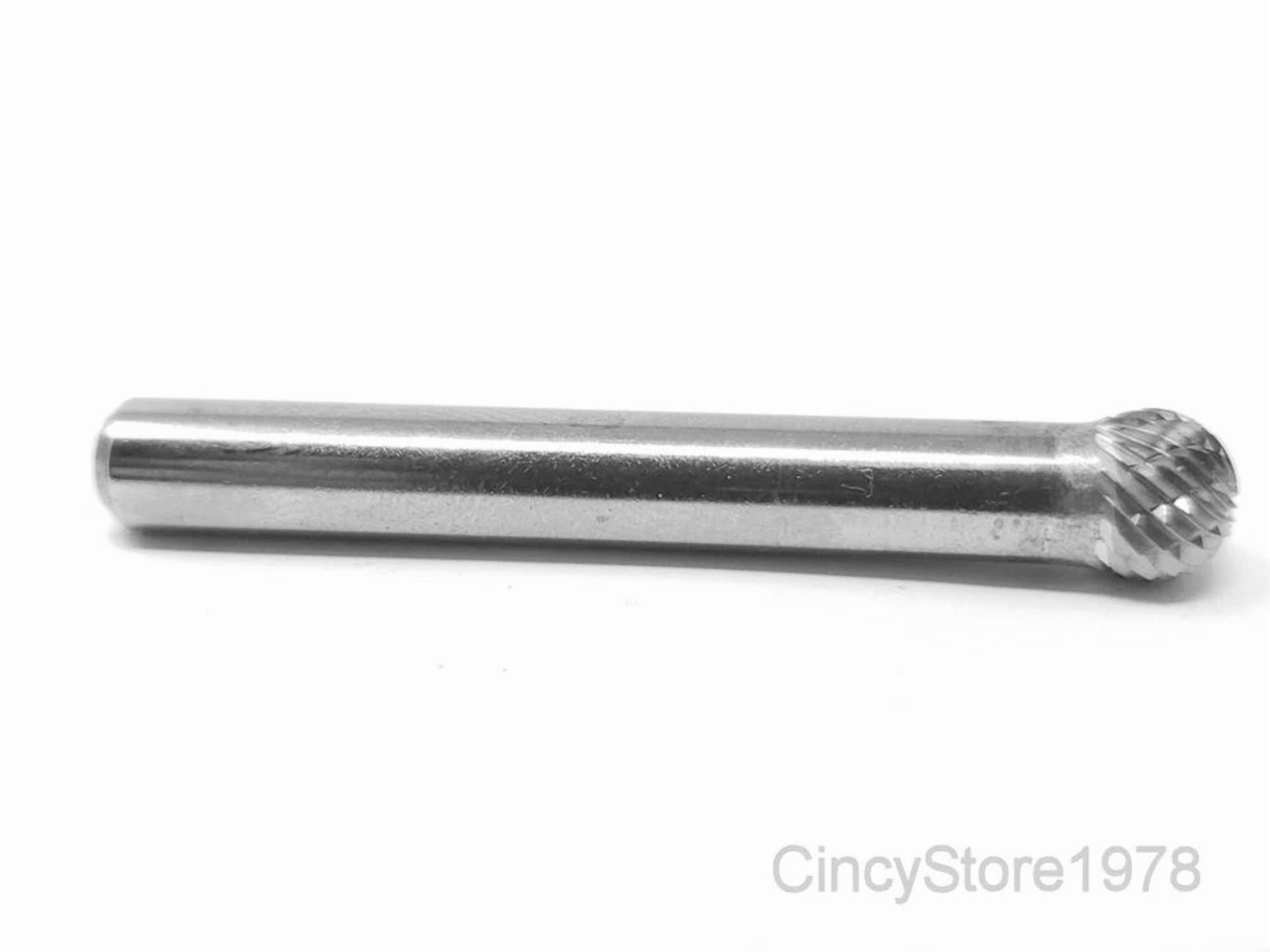 KLYNE - Sd2D Ball Shape Tungsten Carbide Burr Bur Cutting Tool Die Grinder Bit 1/4 New