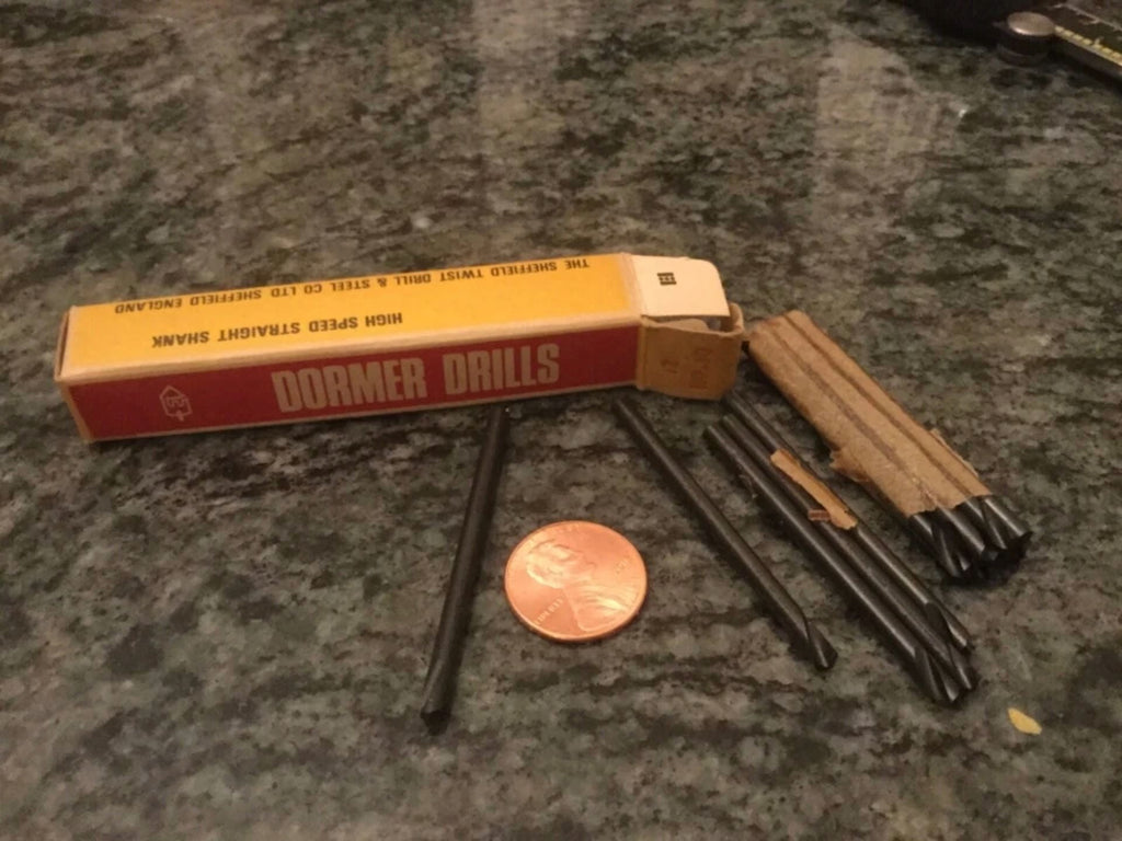 KNACK - 12 Dormer England Special Short Flute # 30 Stub 1/4 Flute X 2 Long Drill Drills