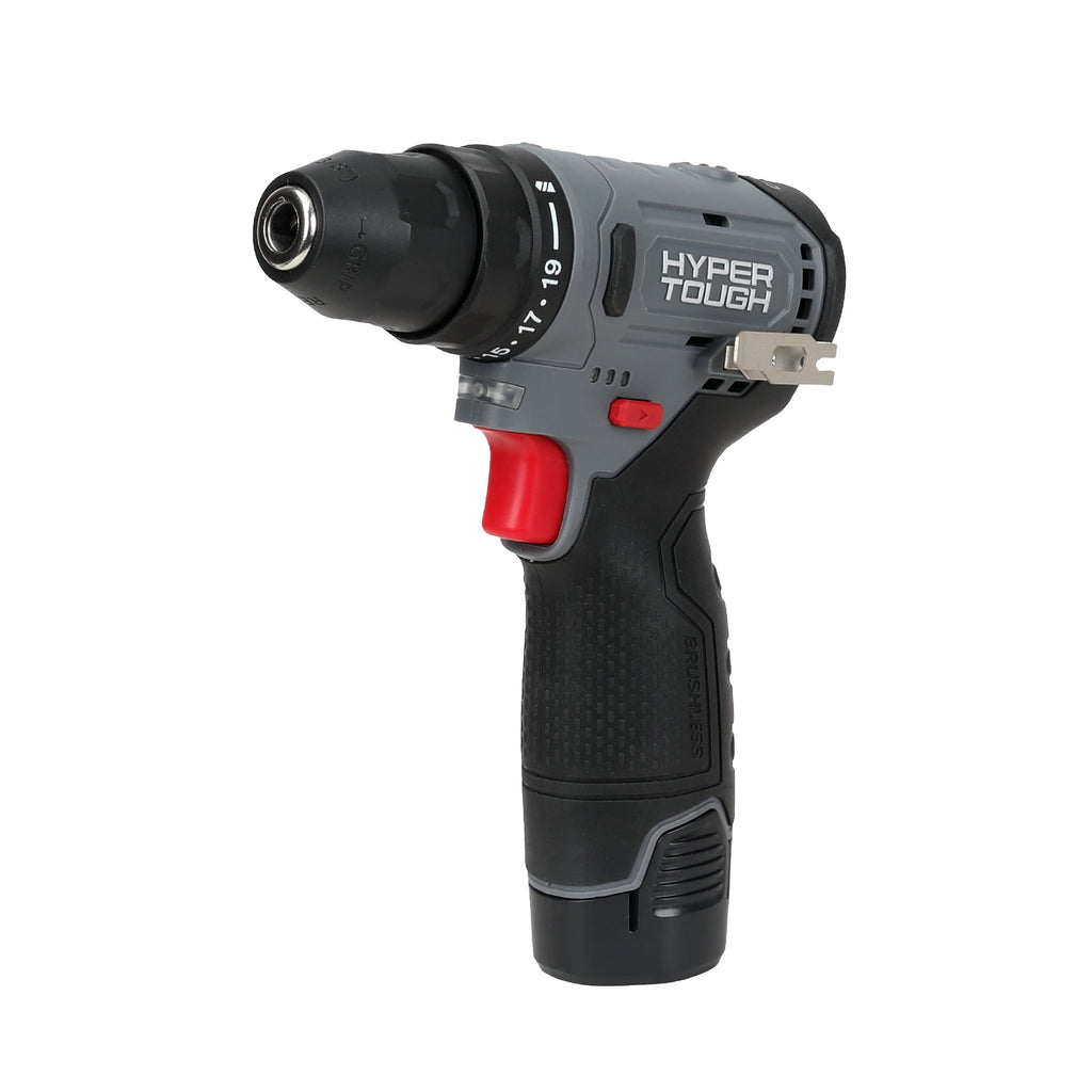 Hyper Tough 12V Brushless Cordless Drill Driver with 1.5Ah Battery