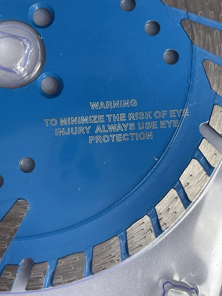 KLYNE - 6'' Dry Diamond Turbo Saw Blade Cutting Disc For Angle Grinder Concrete/Bricks