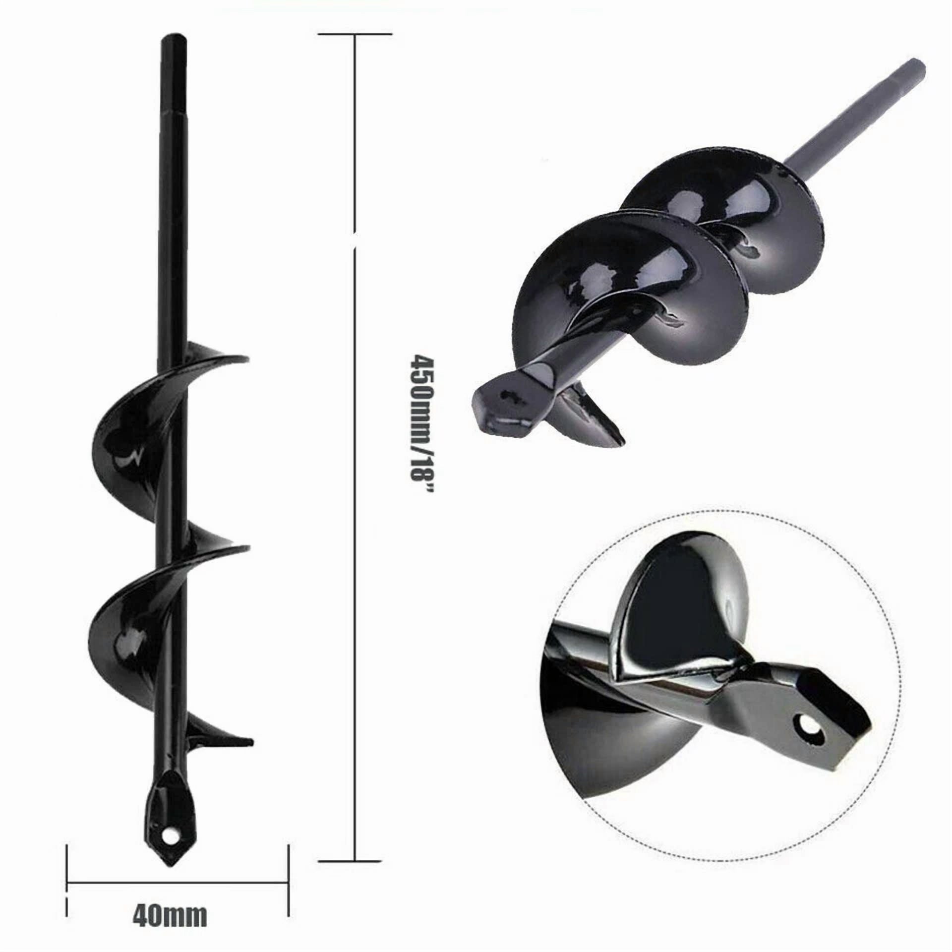 PURELY- 18'' Planting Auger Spiral Hole Drill Bit High Hardness For Garden Earth Bulb