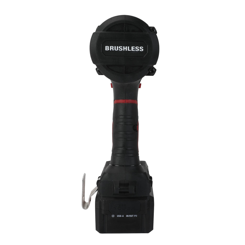 Hyper Tough 20V Brushless Cordless 1/2-in 900 Impact Wrench with Battery & Charger