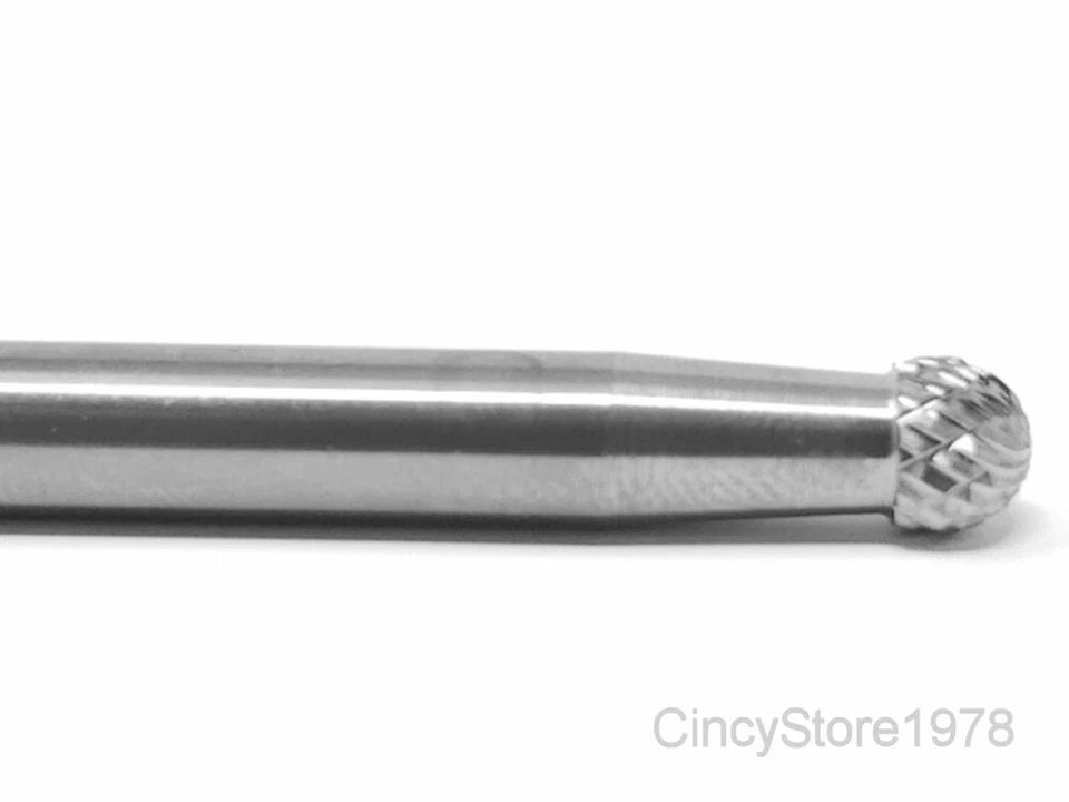 KLYNE - Sd1D Ball Shape Tungsten Carbide Burr Bur Cutting Tool Die Grinder Bit 1/4 New