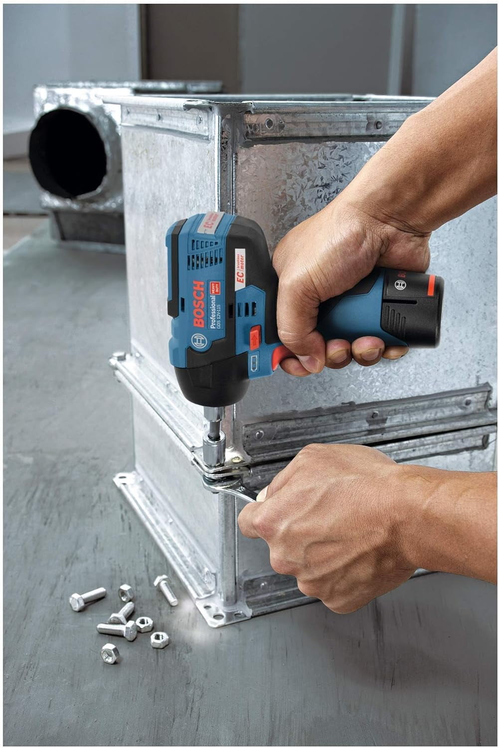 Bosch Professional 12V System GDS 12V-115 cordless impact driver (max. torque 115?Nm, impact ra