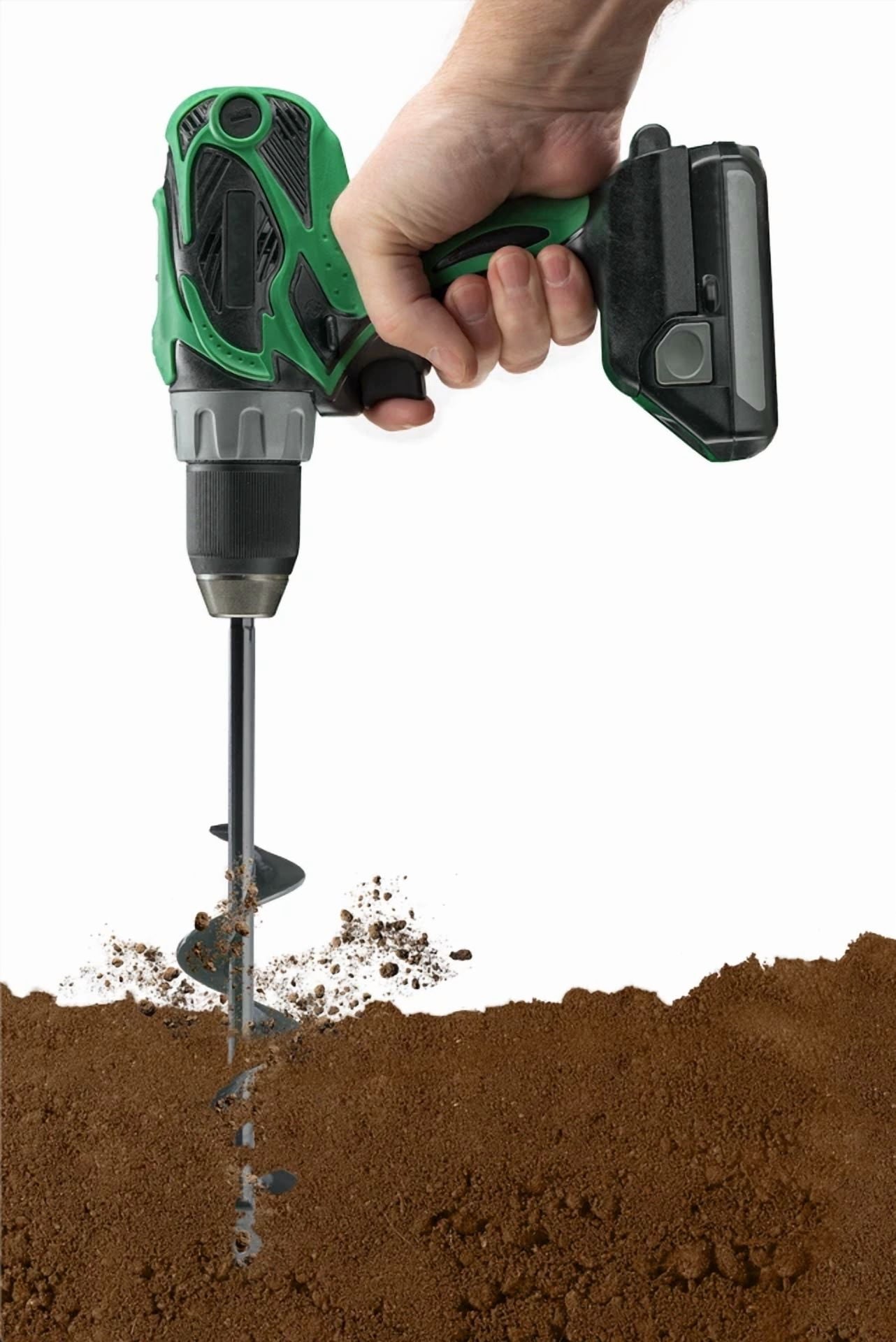 PURELY- 8.5X1.5 Garden Auger Spiral Drill Bit For Digging Holes