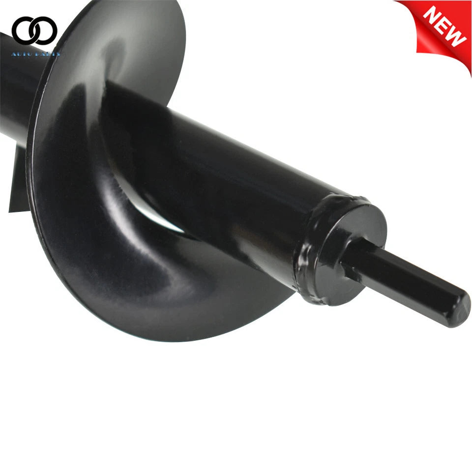 PURELY- 3'' × 7'' Auger Drill Bit Black Garden Plant Flower Bulb Rapid Planter Spiral